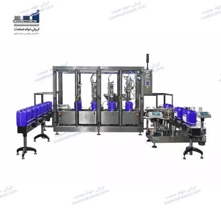 دستگاه پرکن مایع گالن ۵ تا ۲۰ لیتری